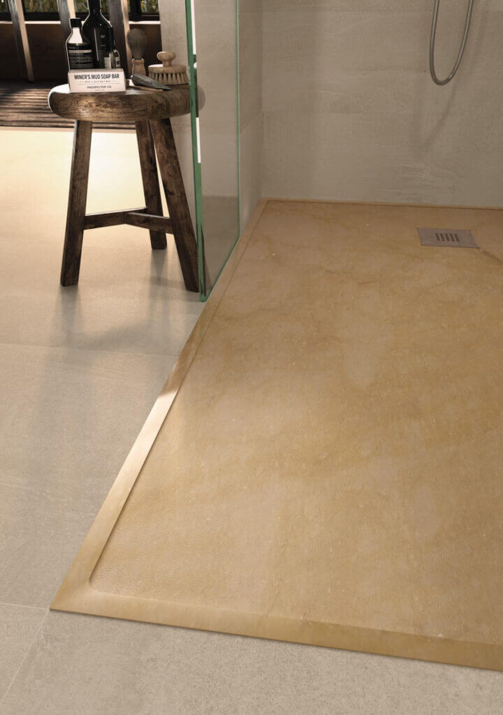 DETALLE PLATO SINGULAR BEIGE 720x1024 - platos de ducha de piedra natural