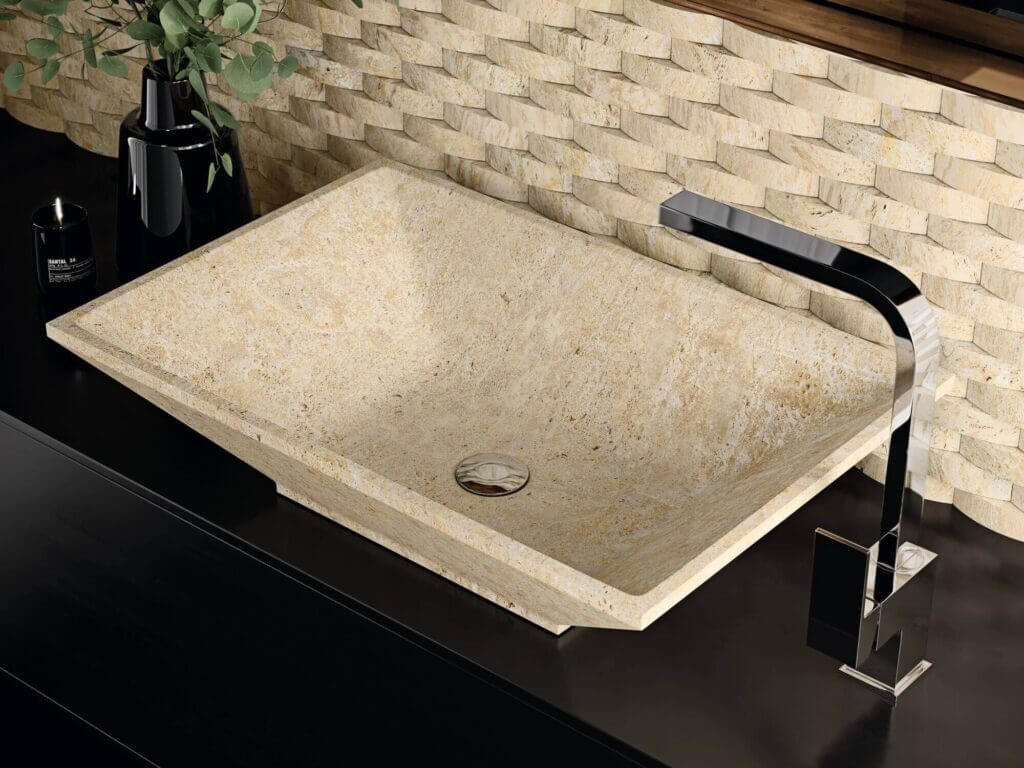 Natural stone sinks