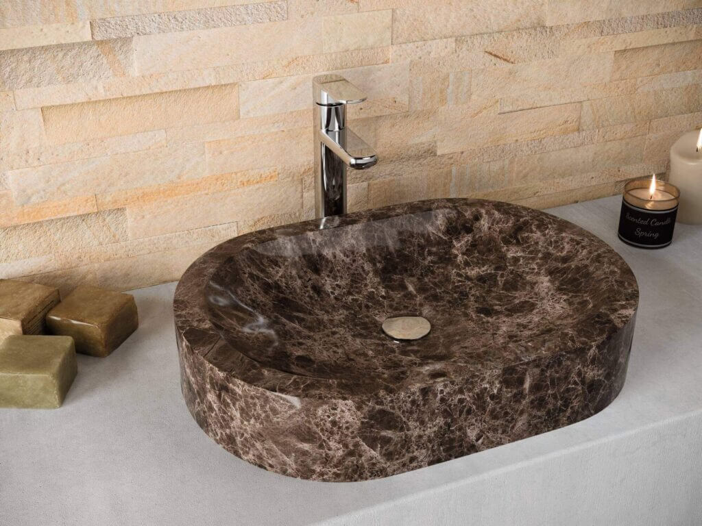 Natural stone sinks