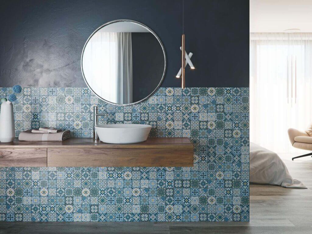mosaico para baño