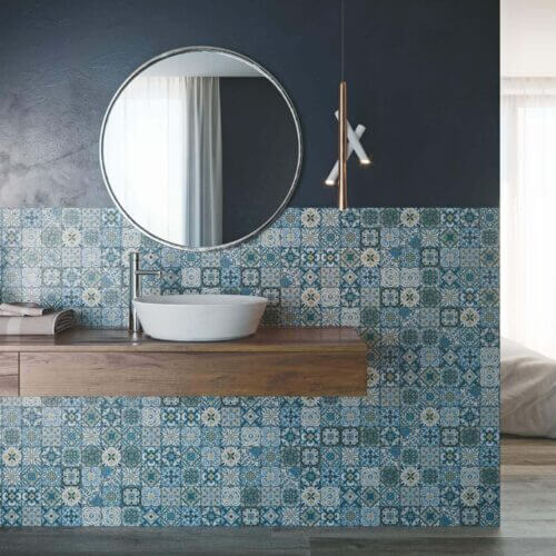 mosaico para baño