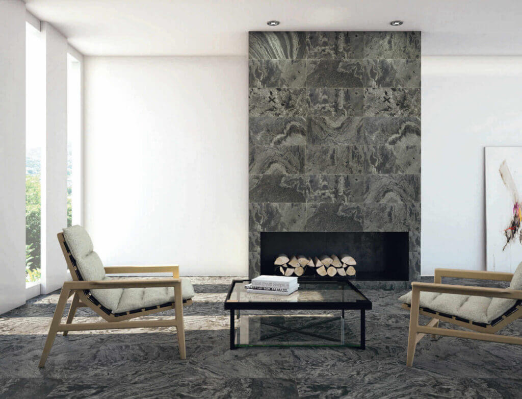 ambiente silver grey cepillado 1024x782 - salón moderno de pared de piedra