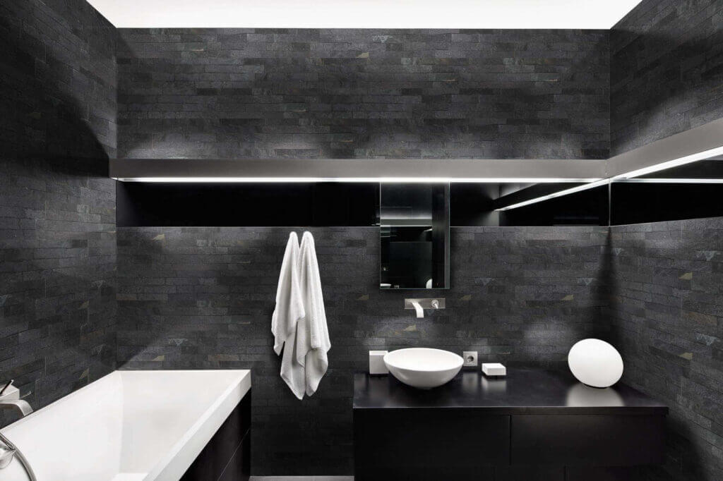 Bathrooms with natural stone